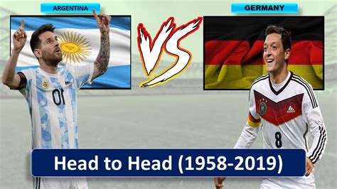 argentina vs germany head to head